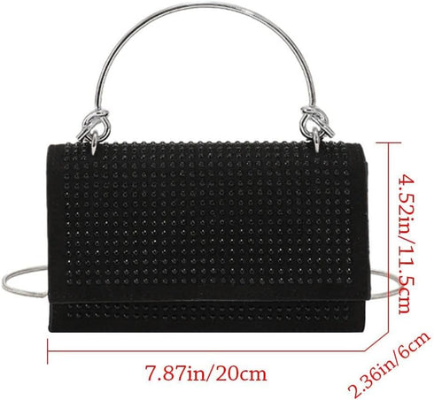 Andy's Orchids Clutches Evening Bags, Fashion Women's Rhinestone Shoulder Crossbody Bag Girls Wedding Party Purse Women Handbags...