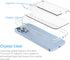 ?Upgrade? for iPhone 13 Pro Max Clear Wallet Case, Anti-Yellowing Slim Fit Thin TPU Bumper + PC Back Case with 2 Cards Holder...