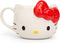 Silver Buffalo Hello Kitty Face Ceramic 3D Sculpted Mug, 22-Ounces...