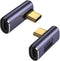 90 Degree Right Angle USB C Adapter 40Gbps Data Transfer USB 4.0/Thunderbolt 4 Type C Male to Female Connector Extender for Mobile Phone, Switch, ...