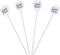 4 Pcs Stainless Steel Cake Tester Reusable Metal Cake Probe Cake Testing Needle Home Bakery Muffin Bread Cake Tester Probe Skewer Pin Needle...