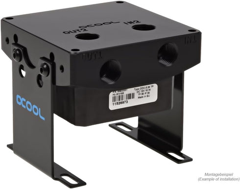 Alphacool 17264 Eiszapfen 16mm HardTube Compression Fitting G1/4 - knurled - deep Black Water Cooling Fittings...