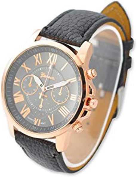Wholesale Lot of 10 Pcs Unisex Men Women Lady Teen Girl Gold Plated Platinum Style PU Leather Round Wrist Watches...