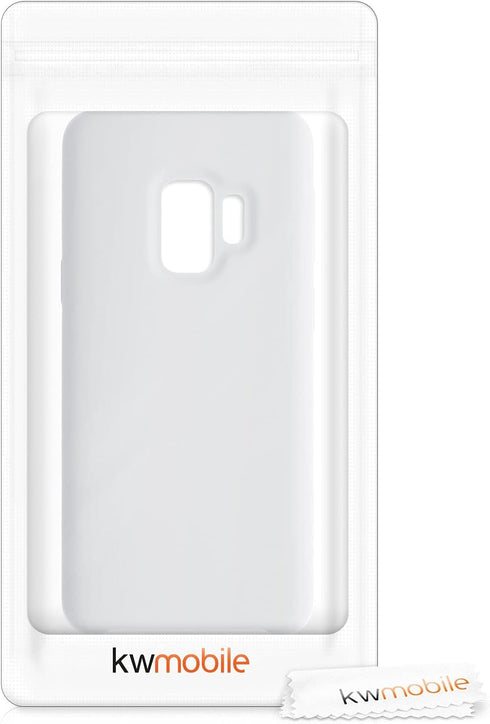 kwmobile Case Compatible with Samsung Galaxy S9 Case - TPU Silicone Phone Cover with Soft Finish - White Matte...