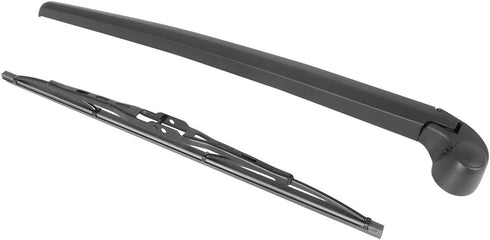 X AUTOHAUX 8E9955425C 8E9955407C Rear Windshield Wiper Blade Arm Set 430mm 17inch for Audi A3 2006-2013 for A4 Avant 2001-2008...