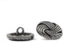 Bezelry 12 Pieces Swirl Ribbon Knot Metal Shank Buttons. 23mm (7/8 inch) (Gray Silver)...