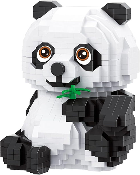 Larcele Micro Building Blocks Set, DIY Mini 3D Building Toy Bricks,820 Pieces KLJM-08 (Panda)...
