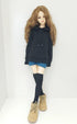 30CM / 45CM / 60CM Doll Clothes 1/3 1/4 1/6 BJD Doll Accessories BJD SD DIY Fashion Hoodie Toys Dolls Clothing (1/3,Black)...