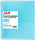 JAM PAPER Plastic 1 inch Binder - Light Blue 3 Ring Binder - Sold Individually...