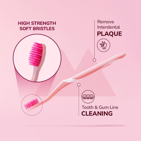 Natural Whitening Travel Kit - Medium Toothbrush & Fluoride Free Toothpaste for Teeth Whitening I Travel Toothbrush & Travel Toothpaste I Toothbru...