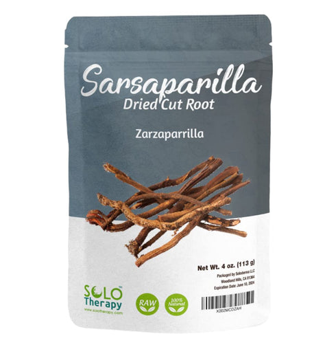 Sarsaparilla Dried Cut Root , 4 oz. , Smilax Medica , Raíz De Zarzaparrilla 4 oz. Tea , Sarsaparilla Herbal Tea , Product From México , Packaged i...