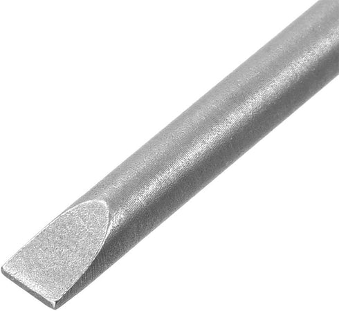 uxcell 10 Pcs 4mm Slotted Tip Magnetic Flat Head Screwdriver Bits, 1/4 Inch Hex Shank 4-inch Length S2 Power Tool...