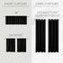 KOUFALL Black Valances for Windows,Blackout Valance Curtains for Kitchen Bathroom,18 Inch Length...