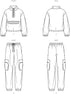 Simplicity Unisex Half Zip Sweatshirt and Pull-on Track Pants Sewing Pattern Kit, Design Code S9828, Sizes XS-S-M-L-XL-XXL, Multicolor...