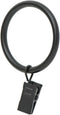 Ivilon Drapery Curtain Clip Rings - Clips Ring for Curtain Panels 1.7", Set of 14 - Black...