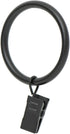 Ivilon Drapery Curtain Clip Rings - Clips Ring for Curtain Panels 1.7", Set of 14 - Black...