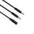 Ancable 3.5mm Stereo Female to 2-Male Y-Splitter Audio Cable 2M, 1/8" Female to 2 Dual 1/8" Male Aux Mic Splitter Jack Cable for Speaker, Headphon...
