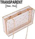 Women Acrylic Transparent Gold star Evening Bags Purses Clutch Vintage Banquet Handbag (Transparent)...