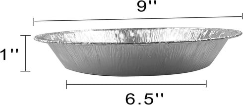 9" Pie Pans (10pack) - Disposable Aluminum Foil Pie Tins,Heavy-duty, Baking Tin Plates, Standard Size...