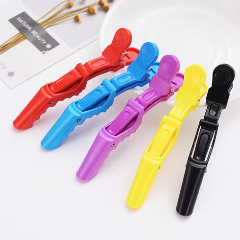 AKOAK 6 PCS Professional Anti slip Crocodile Clip - Large Styling Hair Clip for Women's Thick Hair, Dyeing or Hair Care Partition Positioning Clip...