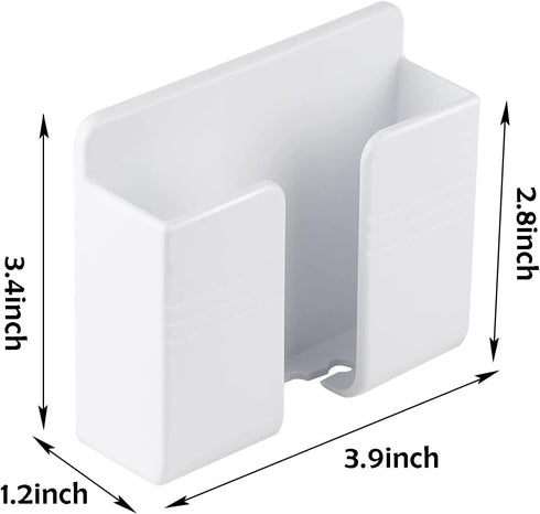 CEI&BPY 2Pcs Phone Holder Wall Mounted, Phone Stand with Self Adhesive. Phone Holder for Shower/Charging.Compatible with iPhone and Android (2Pcs-...