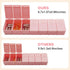 3Pack Weekly Pill Organizer,Extra Large 7 Days Pill Cases Travel Daily Pill Box for Fish Oil, Calcium Tablets Supplements and Other Vitamin Pill...