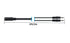 Ancable 3.5mm Stereo Female to 2-Male Y-Splitter Audio Cable 2M, 1/8" Female to 2 Dual 1/8" Male Aux Mic Splitter Jack Cable for Speaker, Headphon...