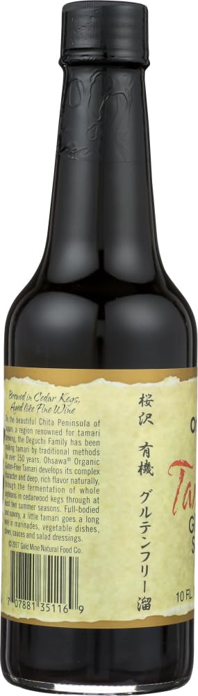 Ohsawa Organic Tamari, 100% Wheat-Free, Traditionally Brewed in Cedar Kegs for Extra Flavor - Japanese Soy Sauce, Low - Sodium, Gluten-Free, Vegan...