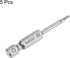 5pcs H2 Hex Screwdriver Bit 1/4" Hex Shank 2" Length Magnetic Screw Driver Power Tool...