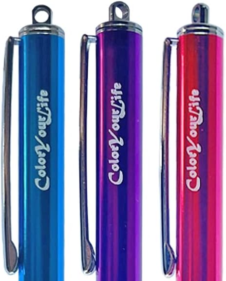 3-Pack 5.3'' Micro-Knit Mesh Tip Capacitive Stylus Pens for Touch Screens with Replaceable Fiber Tips, Universal Stylus Pens and Cleaning Cloth (H...
