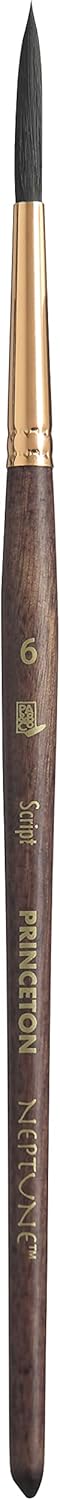Princeton Neptune Paintbrush, Size 6, Dark Wood...