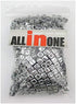 1000pcs Mixed Acrylic Letter/Alphabet “A-Z”Cube Beads for DIY Craft (Silver with Black Letter)...