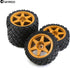 1/10 RC On Road Tires Rubber Rally Tyres and Wheels Rims 12mm Hex for 1/10 Scale RC Racing Drift Car HPI KYOSHO Tamiya XV01 XV02 TA06 TT01 TT02 PT...