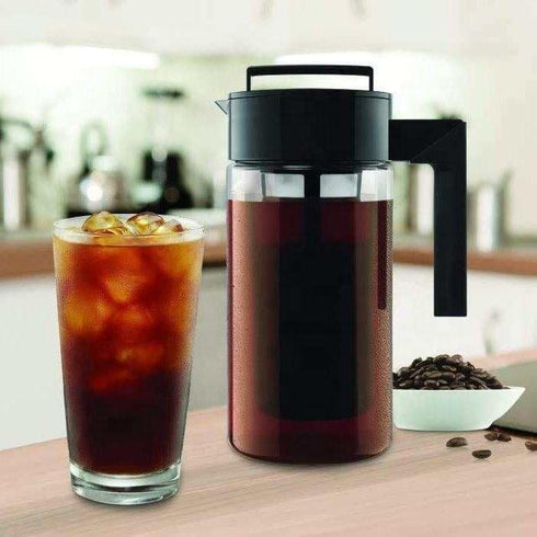 Cold Brew Coffee Maker With Lid And Infuser, 1300ML, black...