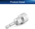 Utoolmart 1/4" Quick-Change Hex Shank 17mm Setter Impact Nut Driver Drill Bit Tool, 65mm Length, Metric No-Magnetic 1 Pcs...