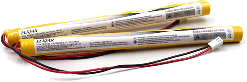 (2-Pack) 4.8V 800mAh NICD Battery Pack Replacement for Dantona Custom-200, Evenlite B310011, BGN800-4AWP-B830EC, Guy 19537...