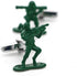 Soldiers Chess Cuff Links Green Color Contra Fighter Design Cufflinks With Gift Box...