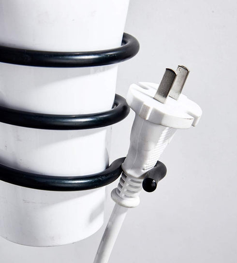 Wall Mount Hair Dryer Hanging Rack Organizer - Bathroom Storage Basket for Hair Dryer, Flat Iron, Curling Wand, Hair Straightener, Brushes - Holds...
