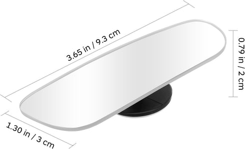 2PCS Blind Spot Mirror, Frameless Rectangular Blind Spot Car Mirror, Upgrade HD Glass Wide Angle Mirror, 360° Adjustable Convex Rear View Mirror f...