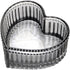 Glass Heart-shaped Candy Bowl Snack Bowl Dessert Bowl Fruit Bowl Ring Holder Dish Wedding Party Decor-Gray-5 OZ...