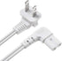 Universal 2 Prong Angled 18 AWG Power Cord - NEMA 1-15P to IEC320 C7 Figure 8 Shotgun Connector AC Power Supply Cable Wire Socket Plug Jack for PS...