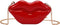 QZUnique Lips Evening Clutch Purse, Acrylic Banquet Handbags, Chain Gold/Silver/Bronze Women Fashion Crossbody Shoulder Bag...
