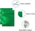 FERENLI 100 Pcs Mylar Zipper Lock Food Storage Bag Matte Aluminum Foil Airtight Bag with Front Window Plastic Packaging Pouch for Zip Flat Heat Se...