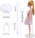 10Pcs Adjustable Doll Stands Display Holders, Action Figure Stand Toy Doll AccessoriesTransparent Plastic Mini Doll Display Stand Support for 11 t...