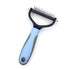 Pet Hair Removal Comb, Double-Sided Undercoat Rake for Dogs & Cats - Shedding Comb and Dematting Tool for Grooming, Deshedding Brush Dogs Shedding...