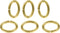 uGems 6 Jump Rings 16 Gauge, 9mm Oval Premium 14K GF with Click Lock Design Jewelry Making Connectors Strong, Easy-to-Use Links for Necklaces & Br...