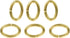 uGems 6 Jump Rings 16 Gauge, 9mm Oval Premium 14K GF with Click Lock Design Jewelry Making Connectors Strong, Easy-to-Use Links for Necklaces & Br...