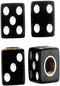 Custom Accessories 16114 Black Dice Style Valve Cap...
