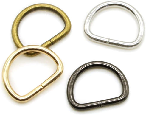 200 Pieces Metal D Ring Buckles D-Ring Loop Clasp Hook for Hardware Bags Ring Hand DIY Accessories...