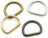 200 Pieces Metal D Ring Buckles D-Ring Loop Clasp Hook for Hardware Bags Ring Hand DIY Accessories...